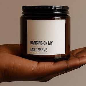 Last Nerve, Gift for Cheer Coach, Cheerleader Gift, Dancer Gift, Cheer Team Gift, Ballet Daughter Candle, Funny Ballerina Teacher Gift