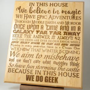 In This House We Do Geek Wall Art