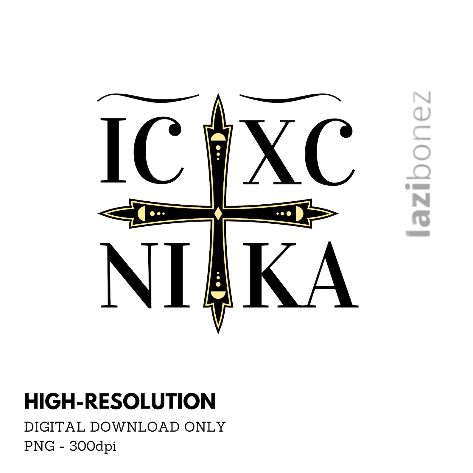 IC XC ni ka W/Kreuz Sublimation PNG Digital Download mit Etsy.de