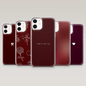 Coque de portable rouge de luxe pour iPhone 16 Pro, 15, 14, 13, 12, Samsung S25+, S24FE, S23, S22, A16, A55, A25, Pixel 9Pro