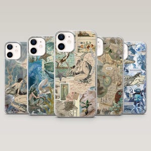 Mermaid Phone Case Ocean Tail Siren Pearl Cover for iPhone 16 Pro, 15, 14, 13, 12, Samsung S25+, S24FE, S23, S22, A16, A55, A25, Pixel 9Pro