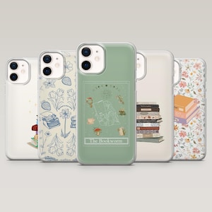 Bookish Bookstack Book Lover Hülle für iPhone 16 Pro, 15, 14, 13, 12, Samsung S25, S24FE, S23, S22, A16, A55, Pixel 9Pro,8A
