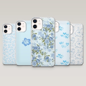 Baby Blue Phone Case Simple Pale Blue Cover for iPhone 16 Pro, 15, 14, 13, 12, Samsung S25, S24FE, S23, S22, A16, A55, A25, Pixel 9