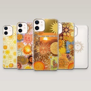 Sun Tarot Phone Case Sunny Astronomy Cover for iPhone 16 Pro, 15, 14, 13, 12, Samsung S25+, S24FE, S23, S22, A16, A55, A25, Pixel 9Pro