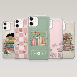Bookish Handyhülle Bücher Booklover Cover für iPhone 16 Pro, 15, 14, 13, 12, Samsung S25+, S24FE, S23, S22, A16, A55, A25, Pixel 9Pro, 8A
