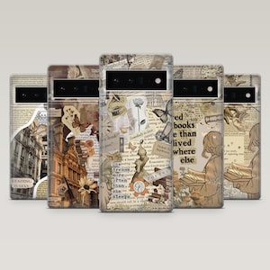 Book Lover-telefoonhoesje Book Cover Collage Cover voor Google Pixel 9, 9Pro, 8A, 7Pro, 6A, Samsung S25, S24Fe, S23, A25, A16, A55, iPhone 16, 15