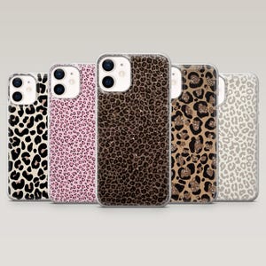 Coque de portable à imprimé guépard et glamour à imprimé léopard pour iPhone 16 Pro, 15, 14, 13, 12, Samsung S25+, S24FE, S23, S22, A25, Pixel 9Pro, 8A