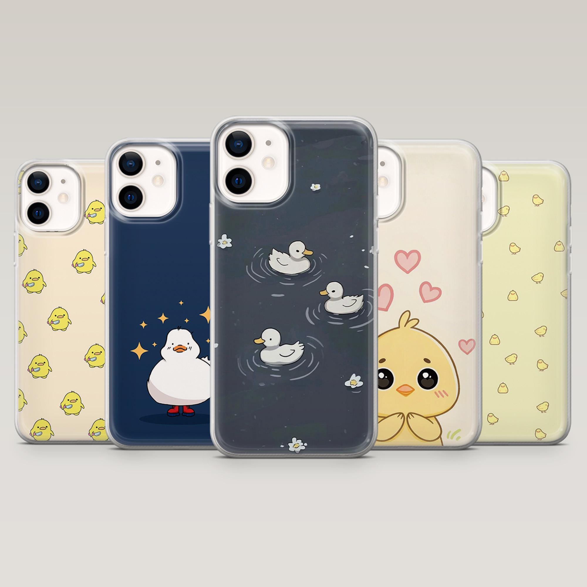 Duck Phone Case Cute Goose Duckling Cover for iPhone 16 Pro, 15, 14, 13,  12, Samsung S25, S24, S23FE, S22, A16, A55, A25, Pixel