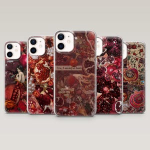 Granatapfel Handyhülle Exotic Red Fruits für iPhone 16 Pro, 15, 14, 13, 12, Samsung S25+, S24FE, S23, S22, A16, A55, A25, Pixel 9Pro,8A