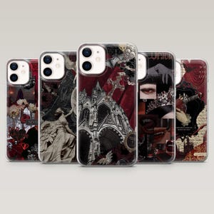 Vampire Phone Case Gothic Dracula Cover for iPhone 16 Pro, 15, 14, 13, 12, Samsung S25, S24, S23, S22, A16, A55, A25, Pixel 9Pro, 8A