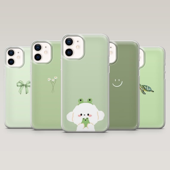 Minimal Phone Case Simple Sage Green Cover for iPhone 17Pro, 16, 15, 14, 13, 12, Samsung S25, S24, S23Fe, S22, A16, A26, A56, Pixel 10, 9Pro