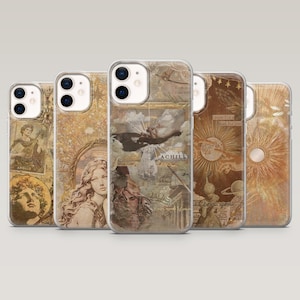 Greek Mythology Phone Case Renaissance Greek Art Cover for iPhone 16 Pro, 15, 14, 13, 12, Samsung S25, S24, S23, S22, A16, A55, A25, Pixel 9
