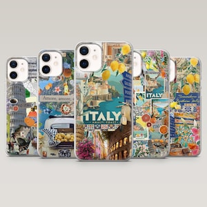 Italië Telefoonhoesje Zomer Rome Citrus Cover voor iPhone 16 Pro, 15, 14, 13, 12, Samsung S25Ultra, S24FE, S23, S22, A16, A55, A25, Pixel 9Pro