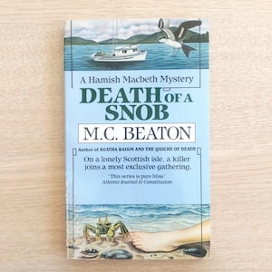 Vintage Mystery: Death of a Snob by M.C. Beaton (Paperback Book)