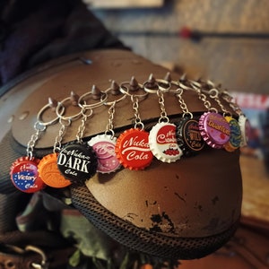 New and Tasty!! Handmade Keychain from the Fallout Universe Caps NukaCola Collection: &quot;New and Tasty!!&quot;