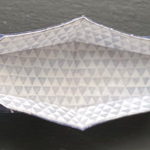 Shibori Stitches Blue 3D Origami-Style Face Mask by Sári image 2