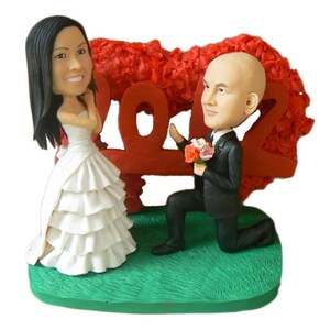 Proposal Custom Wedding Cake Topper