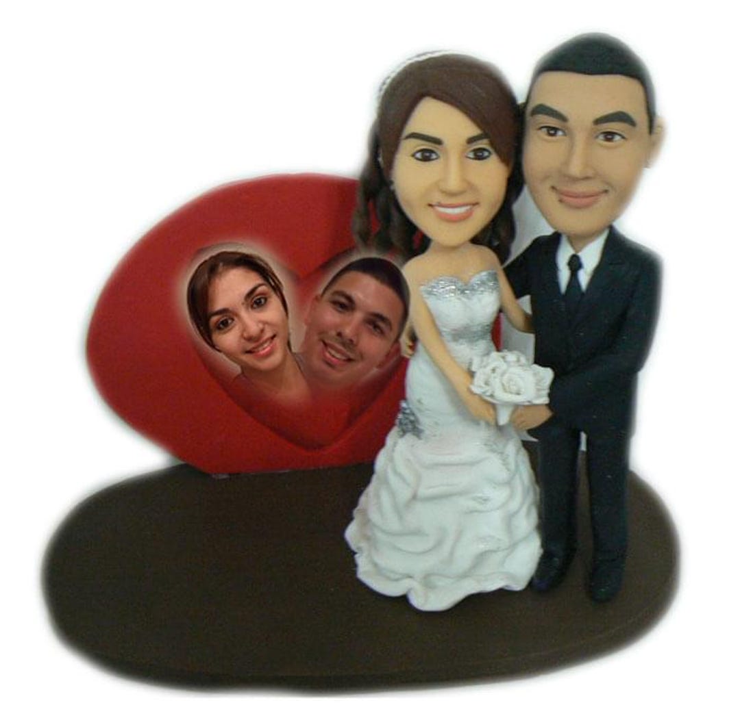 Picture Frame Topper Custom Wedding Cake Topper W/ Picture Frame - Etsy