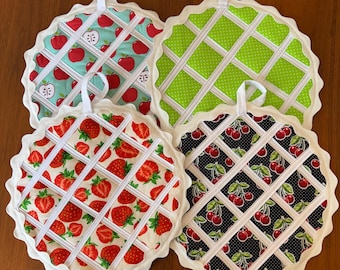 Salvamanteles acolchado para tartas: salvamanteles hecho a mano para amantes de la repostería