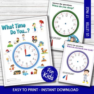 Telling Time Worksheets, Reading the Clock, Homeschool, Telling Time Practice Sheets, Learn to Tell Time, Printable Math