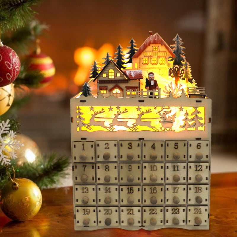 Wooden Advent Calendar Etsy UK