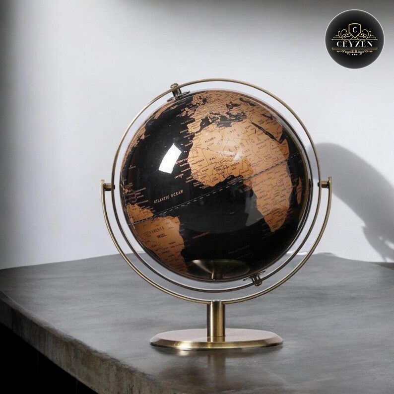 URBNLIVING Educational Classic Rustic Desktop Girevole Atlas