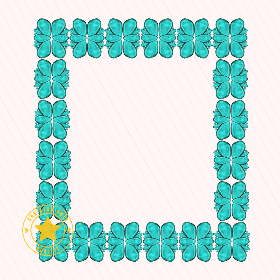 Turquoise Rounded Rectangle Rectangle Turquoise Shape PNG Digital Download Print Western Design ...