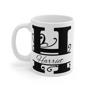 Personalised letter H Monogram Mug - Custom name - Coffee Mug - Housewarming Gift - Valentines Anniversary Gifts - Personalized Mug, Custom