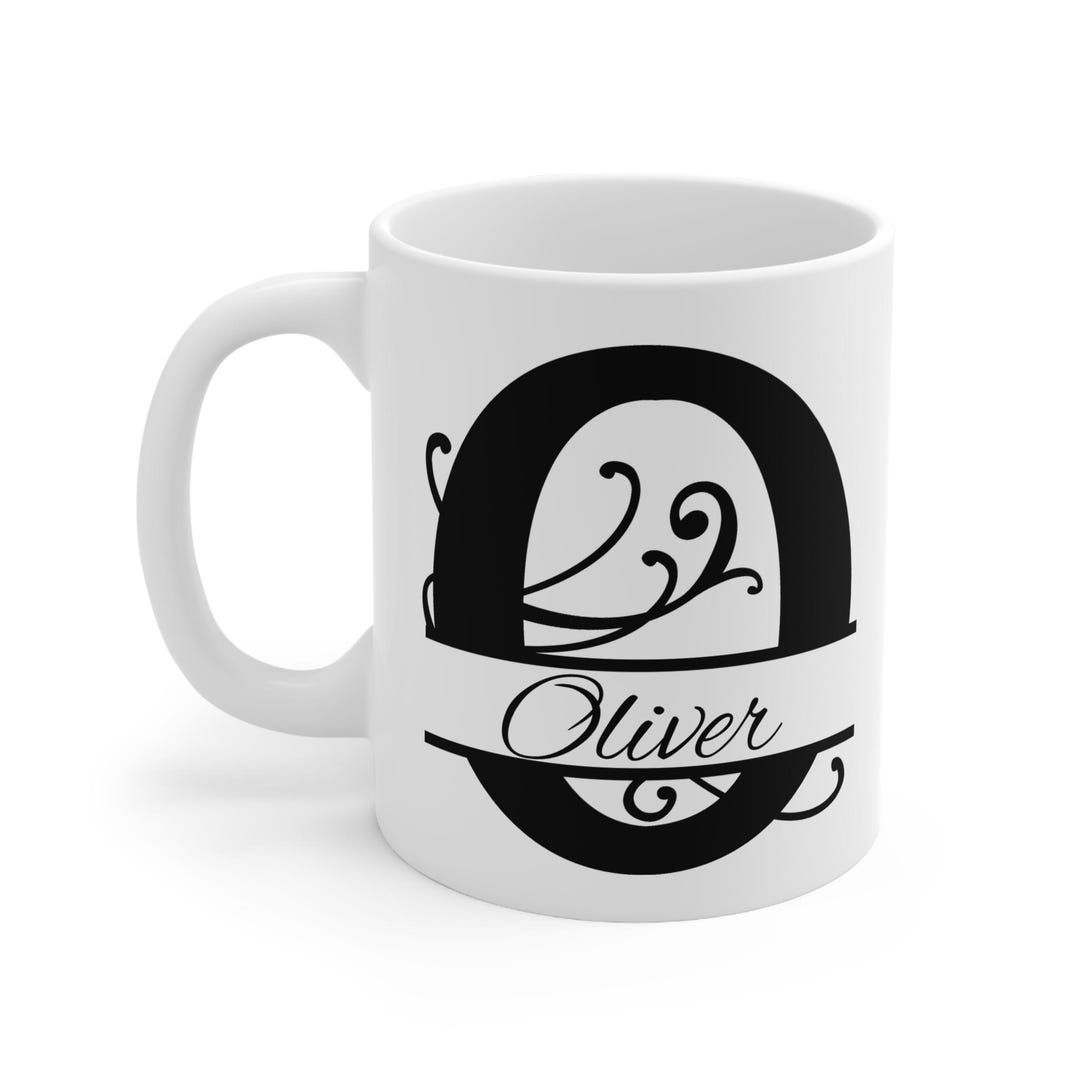 Personalized Letter O Monogram Mug - Custom Name Coffee Mug - Etsy