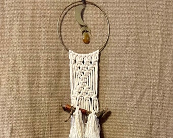 Harvest Moon Macrame Wall Hanging