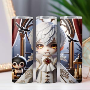 Halloween Boy Dracula # 12 Tumbler Wrap 20 Unzen, Skinny Tumbler, Kaffeebecher, Tumbler Sublimation, Download digitale Datei