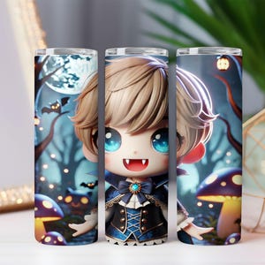 Tumbler Wrap Halloween Boy Dracula #15 da 20 once, Tumbler magro, Tumbler da caffè, Tumbler a sublimazione, download di file digitali