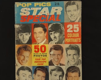 Rare Pop Picks Star Special 1963. English teen magazine. Cover poor all other pages good condition. No missing pages. No tears or writing.