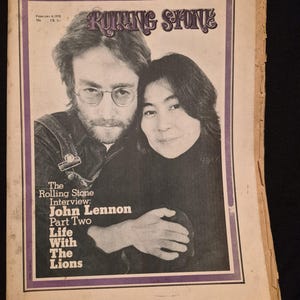 Rolling Stone Lennon - Etsy