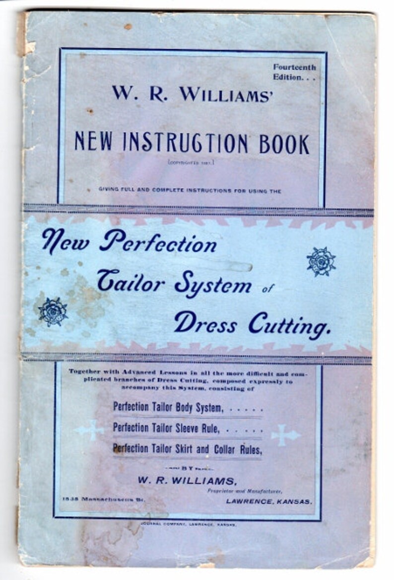 1887 Victorian dressmaking instructions download Perfection Tailor System image 2