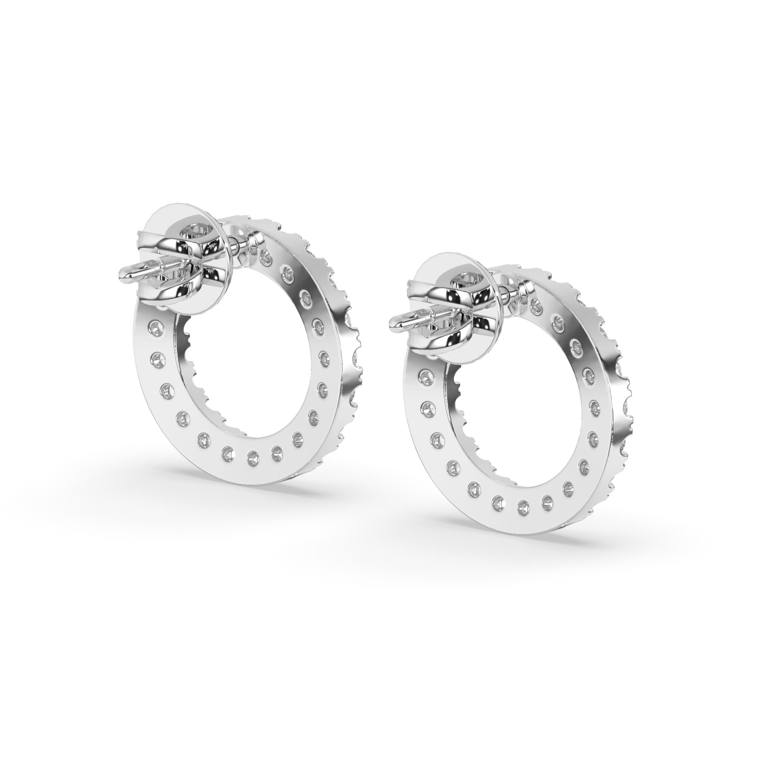 超格安一点 Helios Diamond 0.420 | Gold White 14K | Earrings Stud Ring アクセサリー