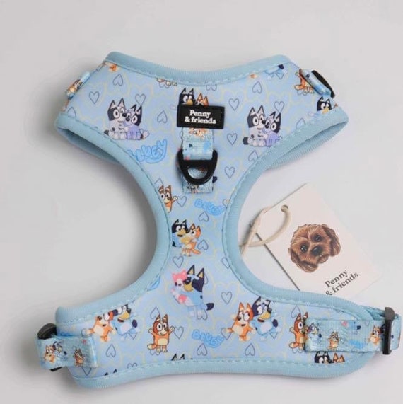 Great Quality Bluey Dog or Cat Harness Fully Adjustable Walking