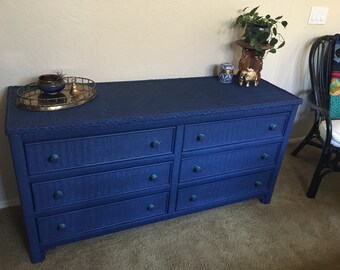 Wicker Dresser Etsy