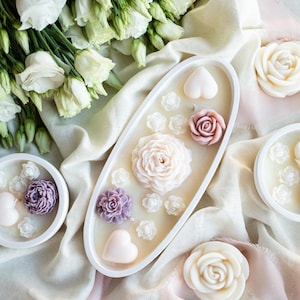Bowl candle | Flower Candle | Mother&#39;s Day gift | Anniversary gift | Home Decor | Birthday Gift | Gift for her | Housewarming gift