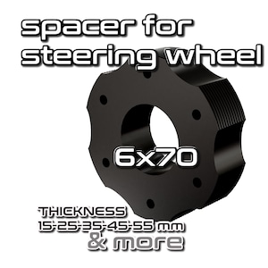 hub extension spacer wheel for simracing 6x70 mm spacer steering wheel multiple size