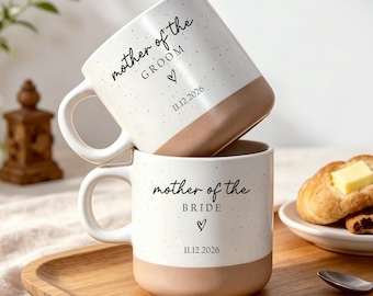 Custom Mother of Bride Mug, Mothers Ceramic Mug, Wedding Gifts for Mother of bride, Mother in Law Gifts, Mother of Groom Gifts