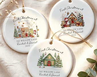 First Christmas in New Home Ornament, Personalized New House Christmas Gift, Housewarming Keepsake for New Homeowner, Christmas Present 2026