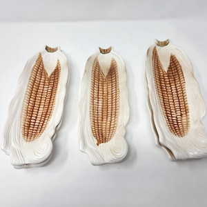 Vintage Corn on the Cob Plates Set of 5