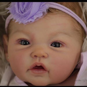 Authentic Platinum Full Body Silicone Baby Addie/17 inches/Newborn Size/Created In USA