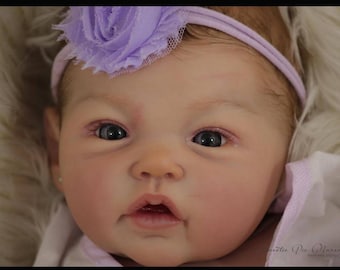 Authentic Platinum Full Body Silicone Baby Addie/17 inches/Newborn Size/Created In USA