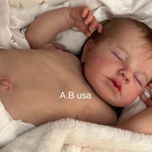 Authentic Platinum Full Body Silicone Baby/19 inches/Newborn Size/Created In USA