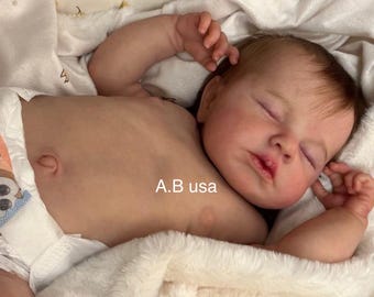 Authentic Platinum Full Body Silicone Baby/19 inches/Newborn Size/Created In USA