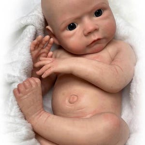 Authentic Platinum Full Body Silicone Baby/19 inches/Newborn Size/Created In USA