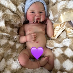 Authentic Platinum Full Body Silicone Baby/19 inches/Newborn Size/Created In USA