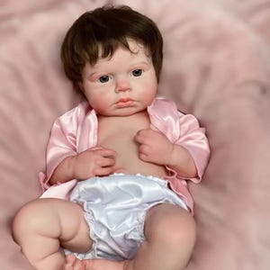 Authentic Platinum Full Body Silicone Baby Abby/19 inches/ Chunky Newborn Size/Created In USA